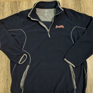 Atlanta Braves Mens Antigua Ice Pullover XXL Navy